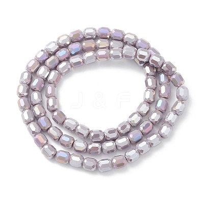 Electroplate Glass Beads Strands EGLA-K015-08H-1
