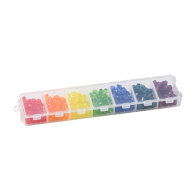 315Pcs 7 Colors Transparent Acrylic Beads TACR-YW0001-77-1
