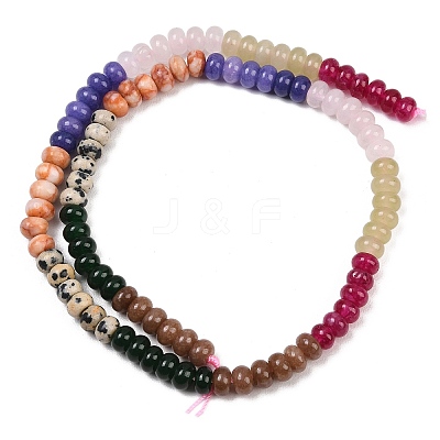 Natural Red Netstone & Dyed White Jade & Dalmatian Jasper Beads Strands G-Z135-C04-1