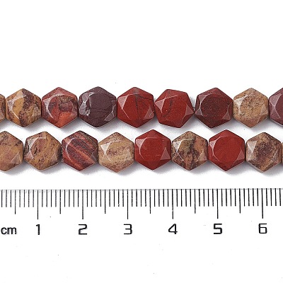 Natural Red Rainbow Jasper Beads Strands G-K359-C09-01-1