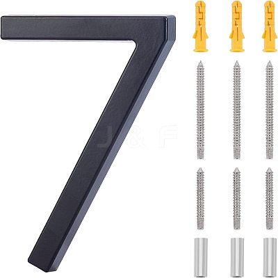 Zinc Alloy House Number FIND-WH0064-99-7-1