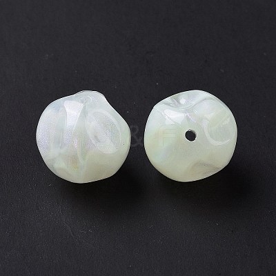 Opaque Acrylic Beads OACR-E014-16H-1