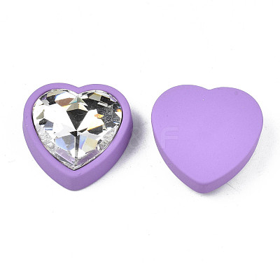Rubberized Style Acrylic Rhinestone Cabochons MACR-T042-01D-1