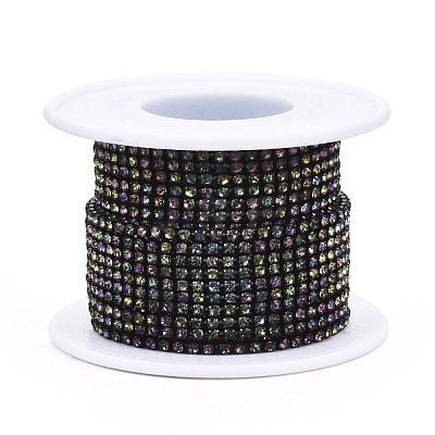 Electrophoresis Iron Rhinestone Strass Chains CHC-Q009-SS12-B10-1