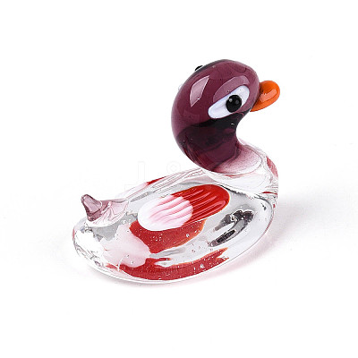Handmade Lampwork Duck Display Decorations LAMP-T025-14M-1