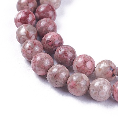 Natural Maifanite/Maifan Stone Beads Strands G-L500-03C-6mm-1