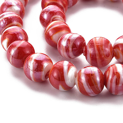 12MM Mixed Handmade Lampwork Round Beads X-DT329J-1
