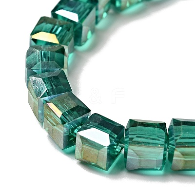 Electroplate Glass Beads Strands EGLA-R030-6x6mm-11-1