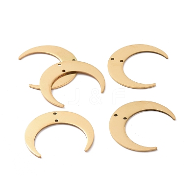 201 Stainless Steel 2-Loop Link Pendants STAS-N090-LA166-1