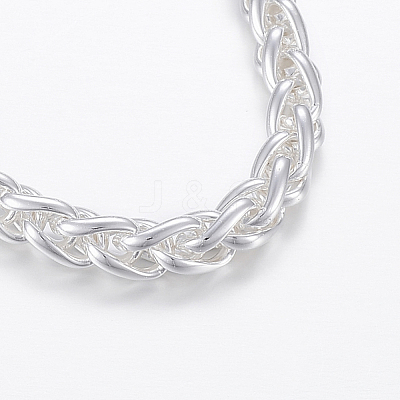 304 Stainless Steel Wheat Chain Bracelets BJEW-I252-09S-1