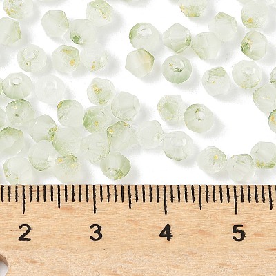 Frosted Glass Beads FGLA-D300-01G-1