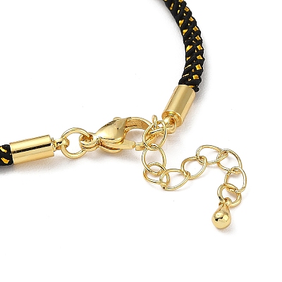 Braided Nylon Cord Bracelet Making MAK-L043-01G-09-1