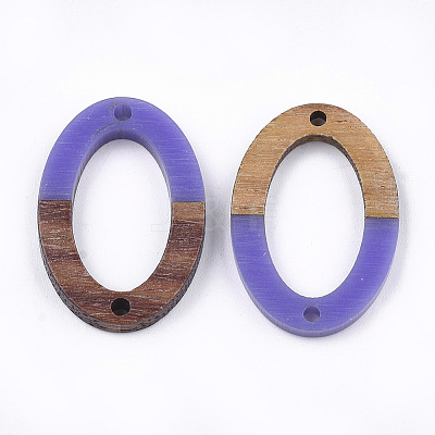 Resin & Walnut Wood Links connectors LS-RESI-S367-08D-1