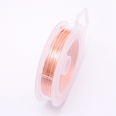 Round Copper Craft Wire CWIR-WH0001-0.5mm-16-1