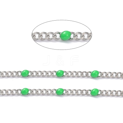 304 Stainless Steel Enamel Curb Chains CHS-P013-01P-10-1