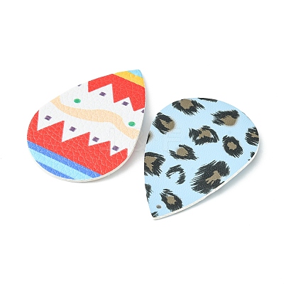 Teardrop PU Leather Big Pendants FIND-X0010-10-1