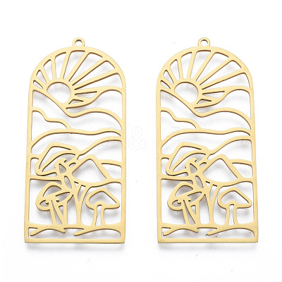 201 Stainless Steel Pendants STAS-N090-LA959-2-1