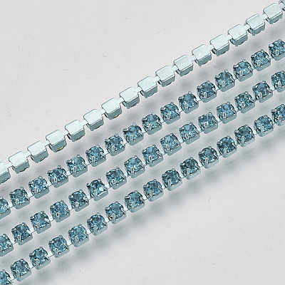 Electrophoresis Iron Rhinestone Strass Chains CHC-Q009-SS12-B05-1