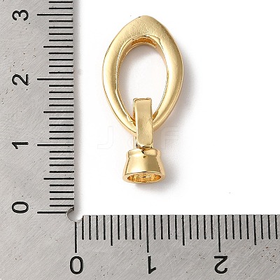 Brass Micro Pave Clear Cubic Zirconia Fold Over Clasps KK-C062-040G-02-1