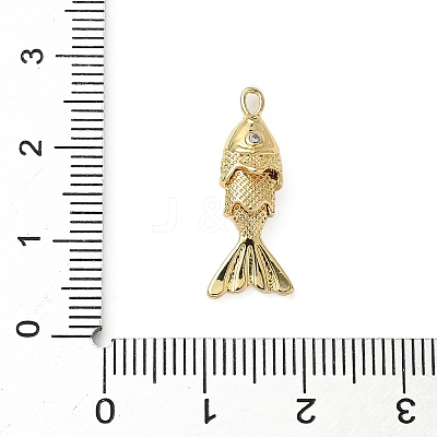 Brass Micro Pave Cubic Zirconia Pendants KK-I371-40G-01A-1
