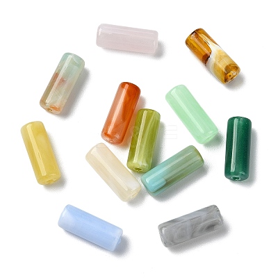 300Pcs Opaque Acrylic Beads MACR-CJ0002-37-1