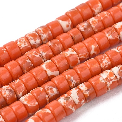 Synthetic Imperial Jasper Beads Strands G-F631-A24-03-1
