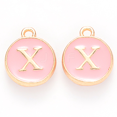 Golden Plated Alloy Enamel Charms ENAM-S118-07X-1