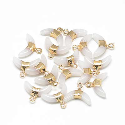 Natural White Jade Pendants G-Q494-40E-1