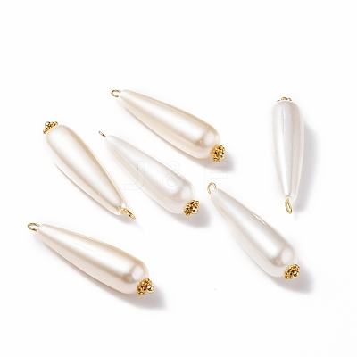 Acrylic Imitation Pearl Pendants PALLOY-JF00572-1