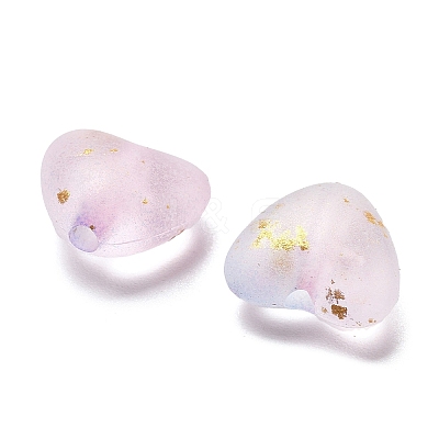 Frosted Transparent Acrylic Beads X1-OACR-F013-05-1