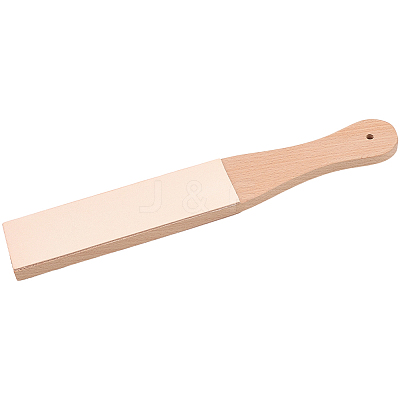 Beech Wood Leather Sharpening Board AJEW-WH20006-374-1