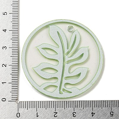 Opaque Acrylic Pendants BACR-C001-01A-1