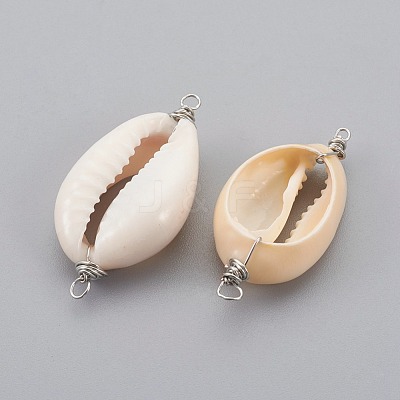 Cowrie Shell Links connectors PALLOY-JF00365-1