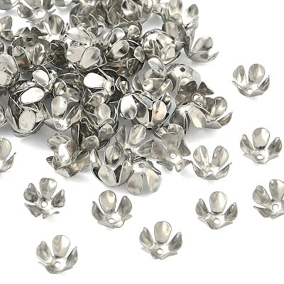 5-Petal Iron Flower Bead Caps IFIN-M008-02P-1