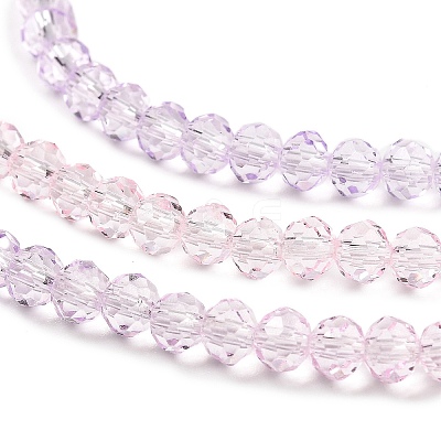 Transparent Painted Glass Beads Strands X1-DGLA-A034-T3mm-A05-1