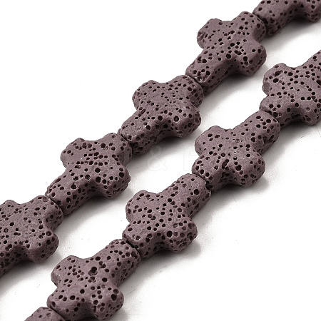 Natural Lava Rock Beads Strands G-L498-E01-01B-1