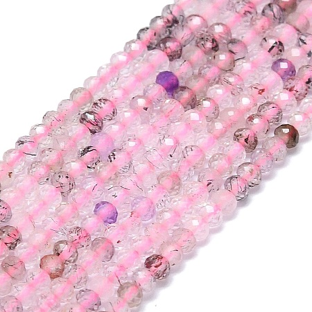 Natural Mixed Quartz Beads Strands G-G106-A27-01-1