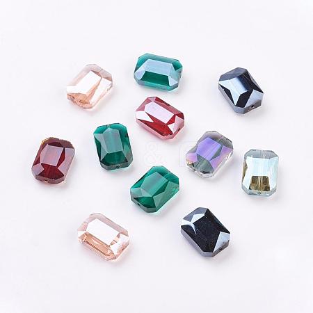 Electroplated Glass Beads EGLA-H002-A-M-1