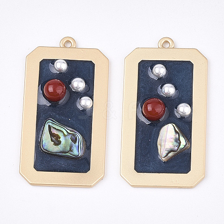 Epoxy Resin Pendants LS-RESI-S365-67B-1
