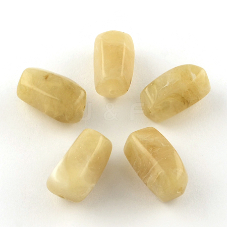 Column Imitation Gemstone Acrylic Beads OACR-R028B-12-1
