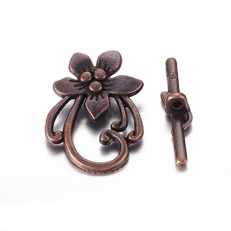Tibetan Style Alloy Toggle Clasps LS-X-RLF0677Y-1