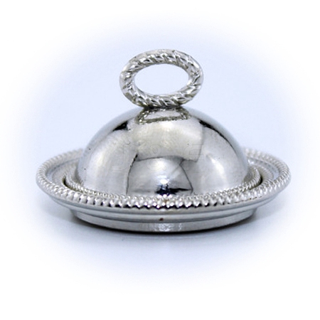 Miniature Alloy Food Serving Cover Cloche Dome Plate MIMO-PW0001-159P-1