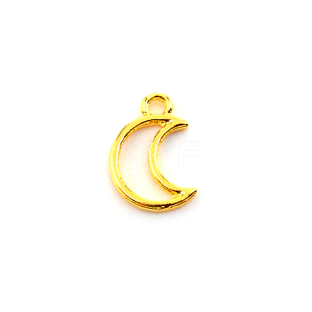Alloy Open Back Bezel Charms LS-FIND-WH0094-93G-1