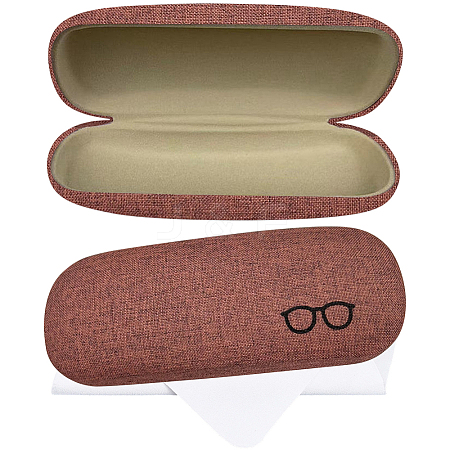 1Pc Oval Polyester Eyeglass Cases AJEW-CN0007-32A-1