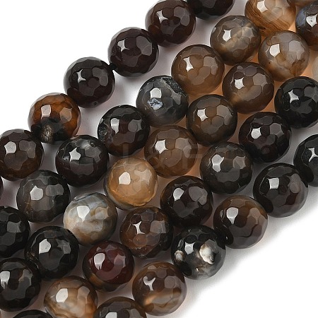 Natural Agate Beads Strands G-M437-C01-01Y-1