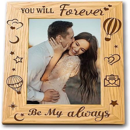 Natural Wood Photo Frames DIY-WH0234-012-1