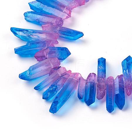 Natural Quartz Crystal Beads Strands G-K191-01C-1