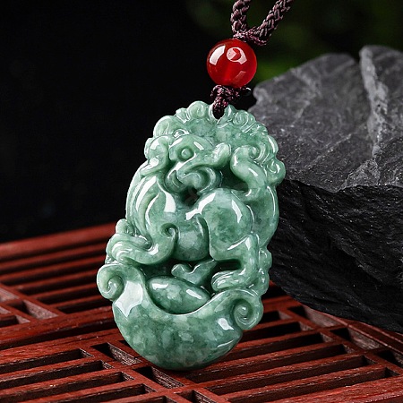 Natural Jadeite Pendant Necklaces G-H306-05-11-1