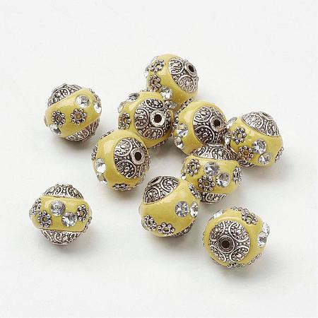 Round Handmade Indonesia Beads IPDL-R403-11-1