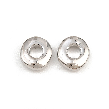 Brass European Beads KK-CBA78C7-33A-P-1